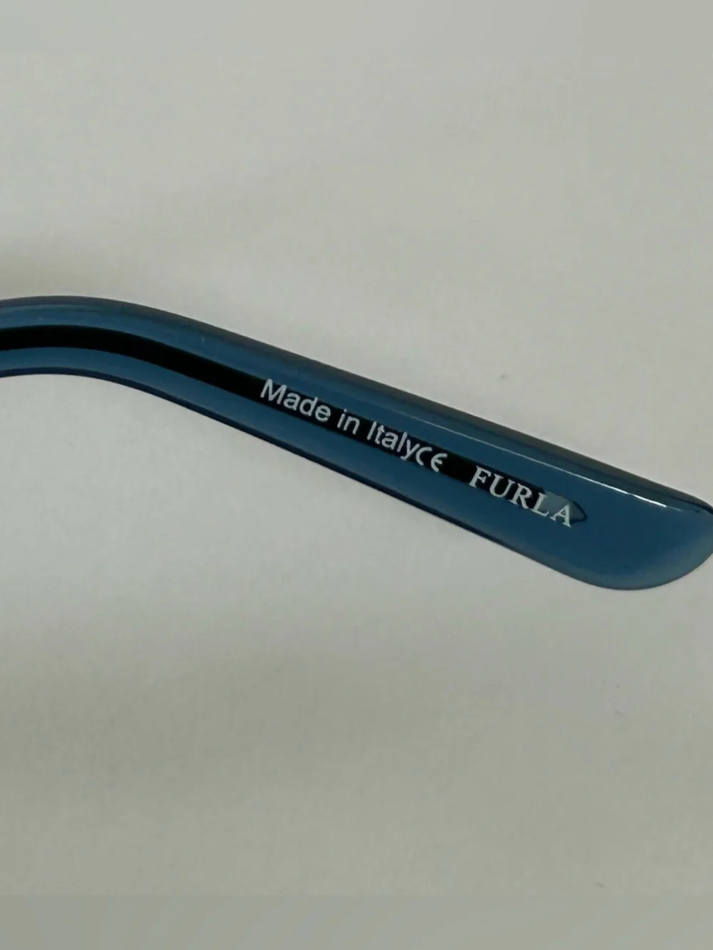 Furla Women's Sunglasses with Dark Blue/Gold Mirror Lenses